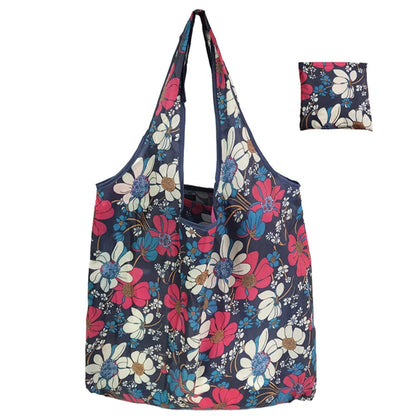 Reusable Shopping Bags Women Foldable Tote Bag Portable Cloth Eco Grocery Bag Folding Large Capacity Fruit Vegetable Handbags