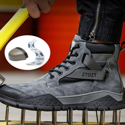 Thick-soled fashion breathable non-slip non-tired feet work shoes Safety protective shoes anti-smash anti-stabbing safety shoes