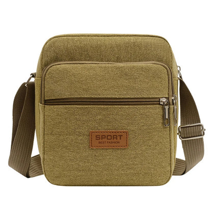 Men's Fashion Canvas Small Bag Casual Men Mini Handbags Male Crossbody Shoulder Messenger Bags For Men Business Sidebag