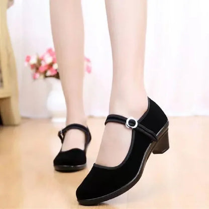 Sapatos Femininos Leves e Confortáveis Pretos de Ballet Rasos para Dança Senhora Sapatos Casuais para Casa e Rua Confortáveis A102