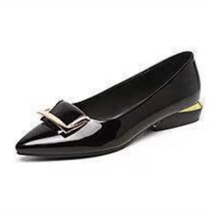 sapatos femininas women light weight elegant sky blue comfort slip on square heel shoes lady cute office career work shoes ea184