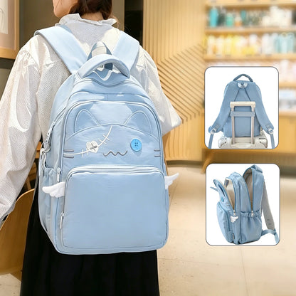 Custom Logo Elementary School Student Backpack with Unique Design, Cute and Quirky Girl Backpack, Lightweight Travel School Bag for Children, Personalized DIY for Girls