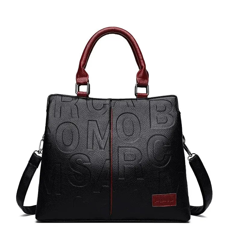 Bolsas de Ombro Transversais Casuais em Couro PU para Mulheres Senhoras Luxo Designer Grande Capacidade Viagem
