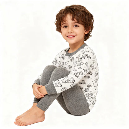 kids pajamas set baby pijama boys animal embroidery sleepwear girls cute 100% cotton soft nightwear children clothing homewear