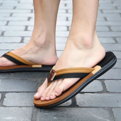 Comfortable Slippers Men Summer Flip Flops for Men Sandals Open Toe Slipper indoor & outdoor Flip-flops 36-45 Light Male Shoes