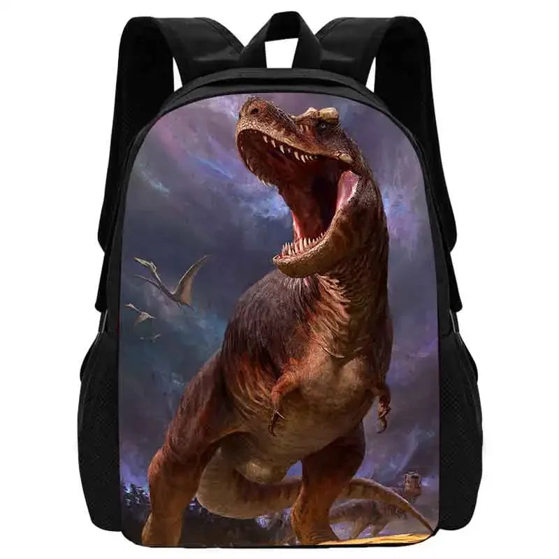 Mochila Escolar de Dinossauro para Crianças, Mochilas Escolares para Rapazes, Leve, com Estampas de Animais de Desenhos Animados, Mochila Infantil Durável
