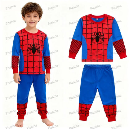 100 Cotton Boys Pajamas Super Hero Kids Pyjamas Children Sleepwear Toddler Baby Nightwear Pijamas Homewear