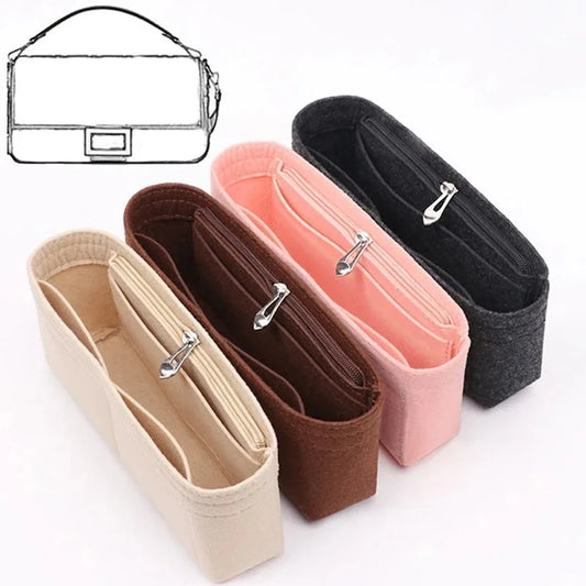 Felt Insert Bag Organizer, Makeup Organizers, Liner Perfect for Brand Women's Handbags For And Cosmetic Bags