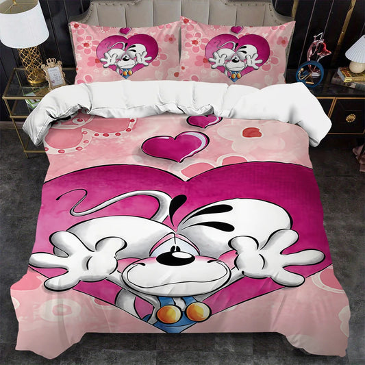 Cartoon Cute D-Diddl Duvet Cover Set Soft Wash Bed 3 Piece Summer Comfortable Student Dormitory Home Baby Bedding Best seller