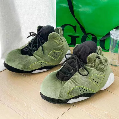 Unisex One Size Fits Most Eu 36-43 Winter Indoor Cotton Shoes Woman Warmth Home Slippers Women/Men Snug Sneakers Ladies Slipper