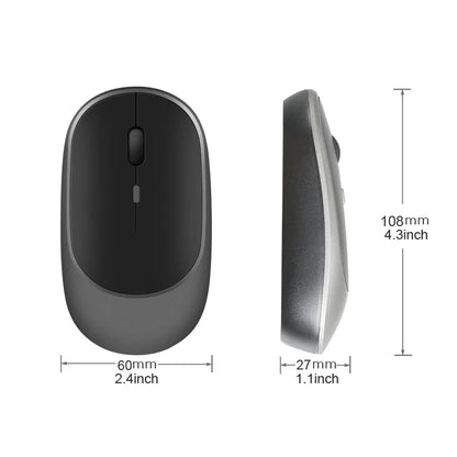 Rato Sem Fios Rato Recarregável Rato Gamer Dois Modos Compatível com Bluetooth Rato 2.4G para Portátil Pad Tablet PC Macbook Mause