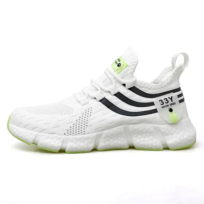 Men's Sneakers Mesh Breathable Running Shoes Male Light Non-slip Classic Sports Casual White Shoes Women Couple Tenis Masculino