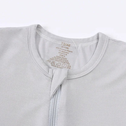 2026 Summer Baby Bamboo Fiber Jumpsuit Short Sleeve Breathable Pajama Baby Girls Boys Sleepwear Newborns Bodysuit