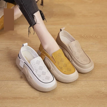 New Women's Shoes Lightweight Women Vulcanized Shoes Breathable Shoes Female Sneakers Casual  Slip-on Soft Bottom Tenis De Mujer
