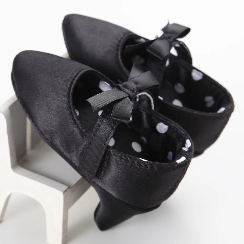 New spring And Autumn Baby Girls Non-slip Toddler Shoes Baby Girls Beautiful Bow High Heels Baby Girls High Heels Toddler Shoes