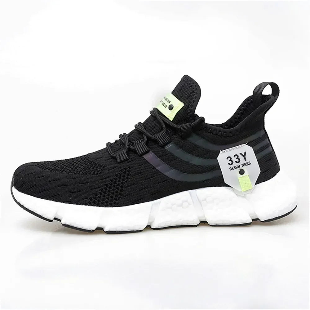 Men's Sneakers Mesh Breathable Running Shoes Male Light Non-slip Classic Sports Casual White Shoes Women Couple Tenis Masculino