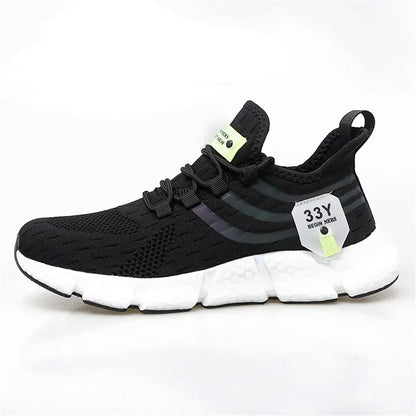 Men's Sneakers Mesh Breathable Running Shoes Male Light Non-slip Classic Sports Casual White Shoes Women Couple Tenis Masculino