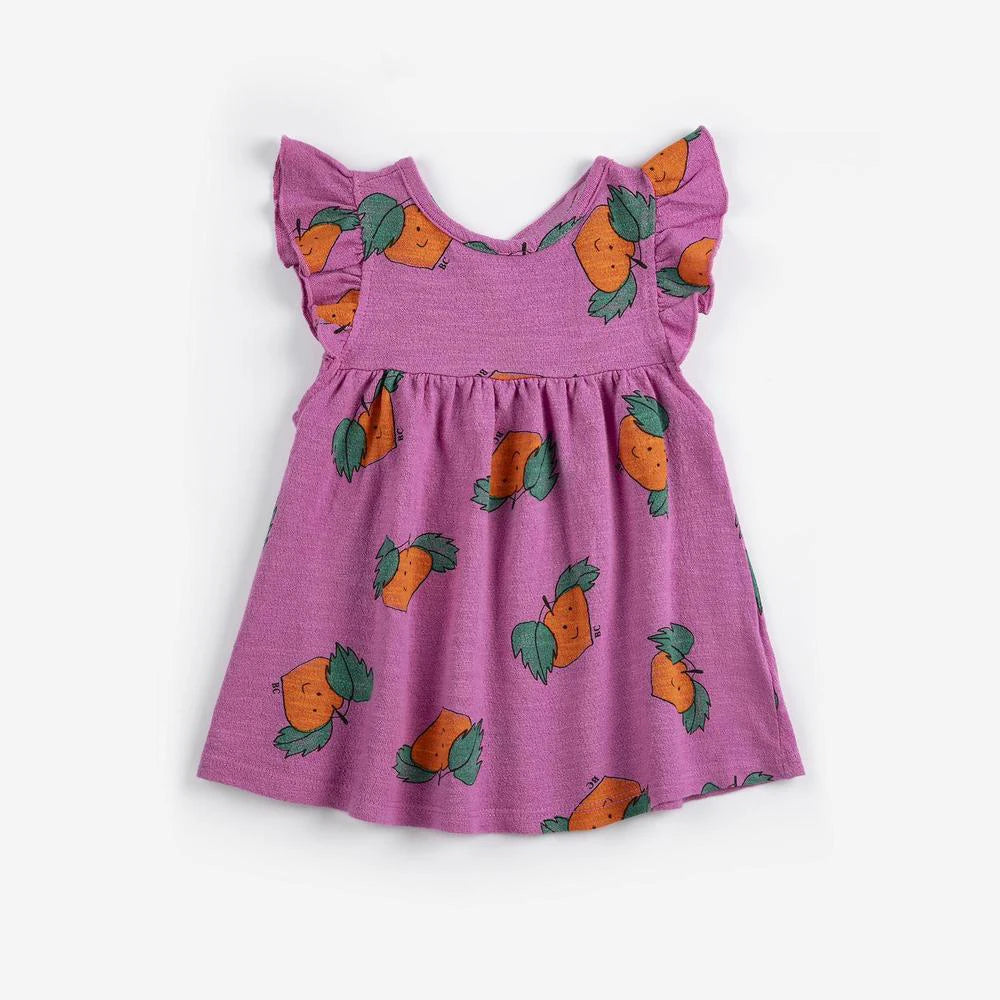 Vestido Meninas Fashion 2026 Primavera Verão Estampado Flores Vestidos Fashion Bebé Crianças Saia Série Roupa