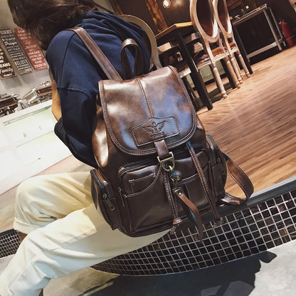Mochila Feminina de Couro, Mochila Escolar para Meninas, Multifunções, Viagem, Mochila 2022