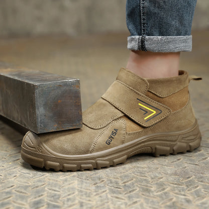 Work shoes for men, anti-shatter, anti-stab, anti-scald, durable sole, all-season model
