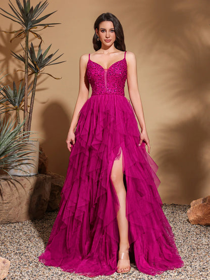 Vestido comprido de senhora Rose Red Vestidos de noite familiares vestidos de festa trajes de festival roupa de formatura roupa de encontro de férias