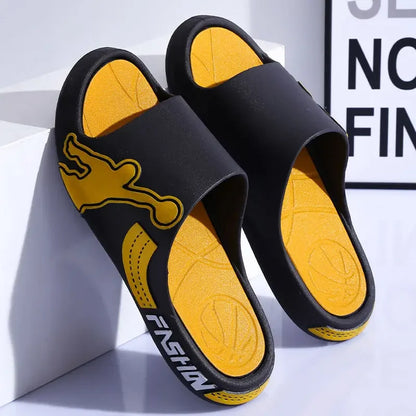 House Indoor Shiatsu Men's Shoe Living Room Male Slipper Slides Flip Flops Walk Around Home Bathroom 2025 Style Y2k Trend Eva