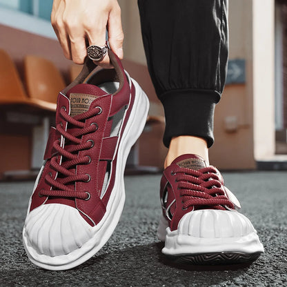 New Men'S Fashionable Outdoor Casual Shoes Comfortable And Breathable Sports Shoes Anti Slip And Wear-Resistant Walking Shoes