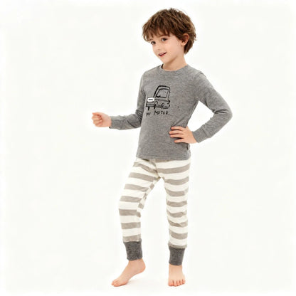 kids pajamas set baby pijama boys animal embroidery sleepwear girls cute 100% cotton soft nightwear children clothing homewear