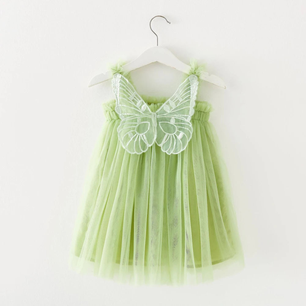 girls wings cute dresses baby ball gown tutu dress children summer clothes kids birthday party clothing for summer