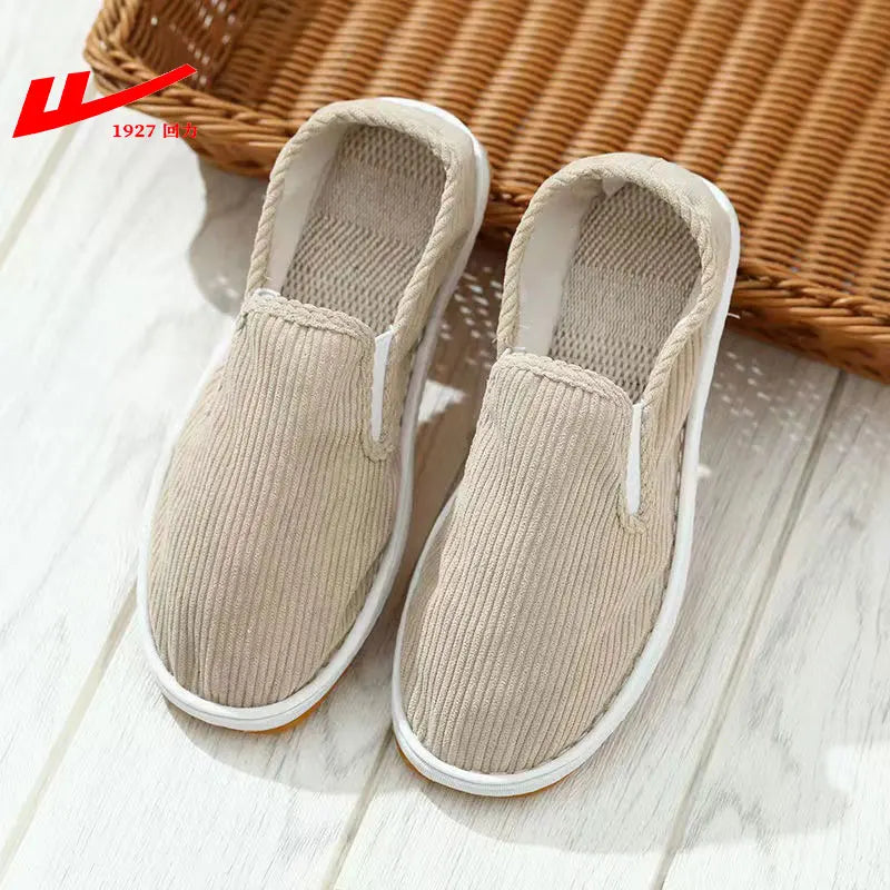 2025 New Summer Mesh Shoes Men Slip-On Flat Sapatos Hollow Out Comfortable Father Shoes Man Casual Moccasins Basic Espadrille