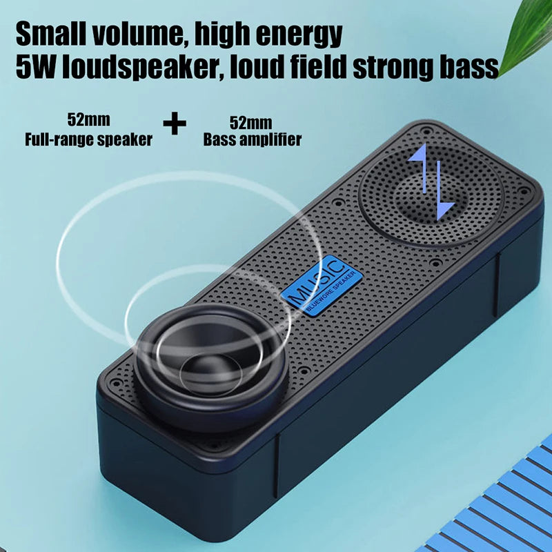 S18 Coluna Bluetooth Criativa Sem Fios, Áudio para Telemóvel, Subwoofer para Computador, Rádio Portátil para Exterior