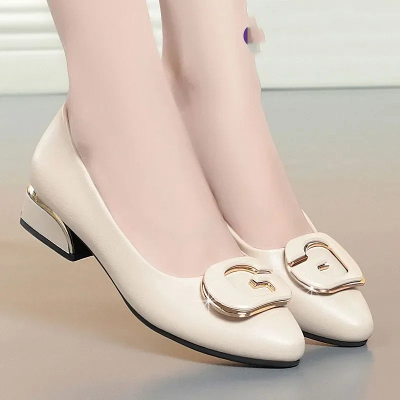 Cresfimix Sapatos Femininas Women Sexy High Quality Black Pu Leather Square High Heel Shoes for Party Sexy Female Pumps A1470