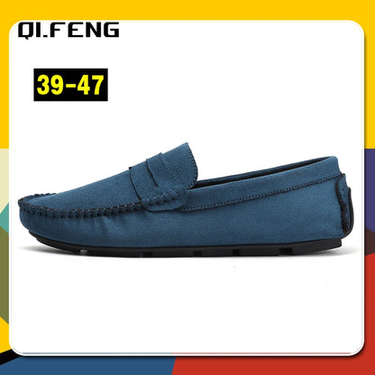 Hot Selling Men's Sneaker 47 Slip On Flat Shoes Fashionable and Casual Men's Shoes Outdoor Soft and Comfortable Driving Footwear