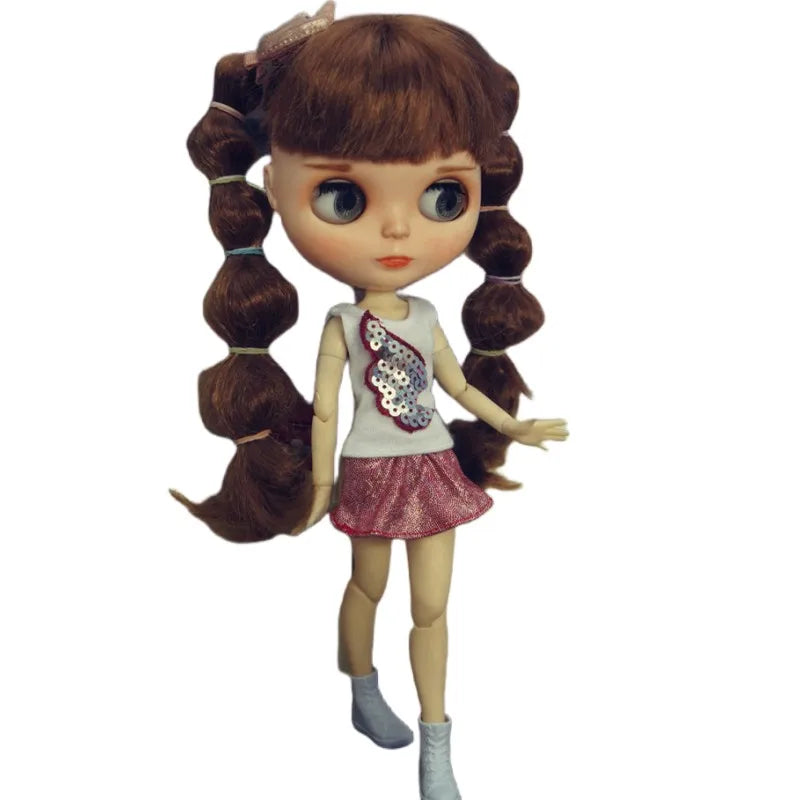 1/6 Doll Dresses For Blythy Jenny Doll Sweetpie Luxury Dress Fashion Doll Clothes For Licca Doll Kids Toy