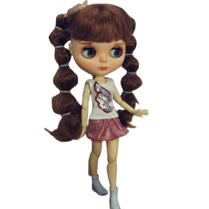 1/6 Doll Dresses For Blythy Jenny Doll Sweetpie Luxury Dress Fashion Doll Clothes For Licca Doll Kids Toy