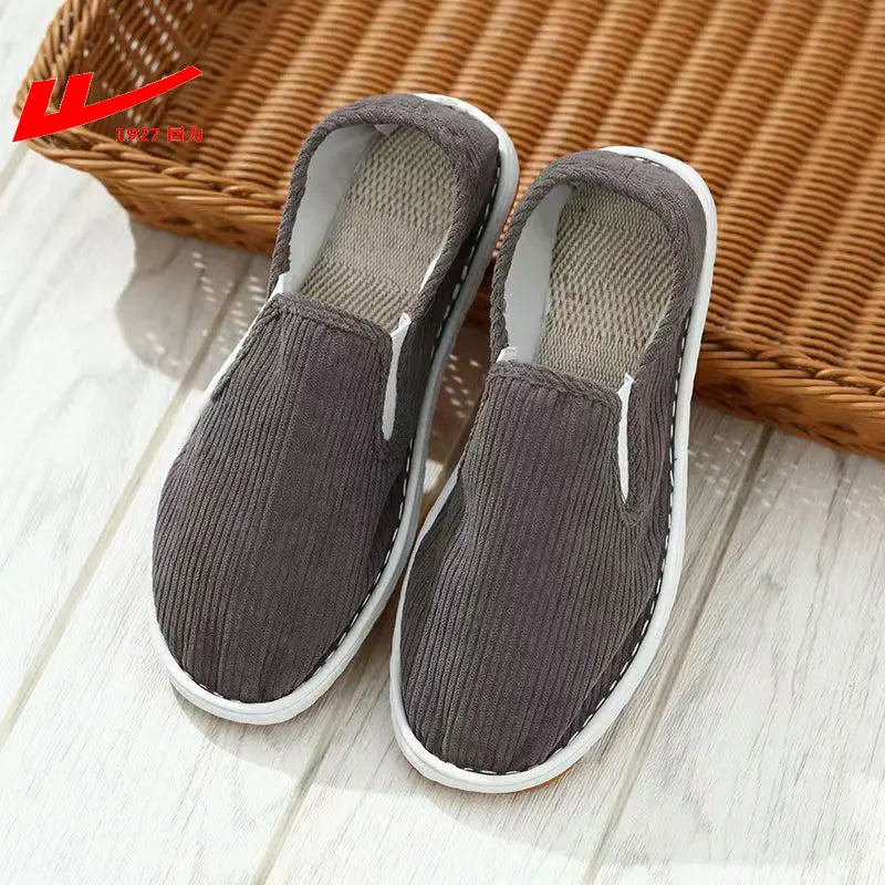 2025 New Summer Mesh Shoes Men Slip-On Flat Sapatos Hollow Out Comfortable Father Shoes Man Casual Moccasins Basic Espadrille