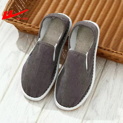 2025 New Summer Mesh Shoes Men Slip-On Flat Sapatos Hollow Out Comfortable Father Shoes Man Casual Moccasins Basic Espadrille