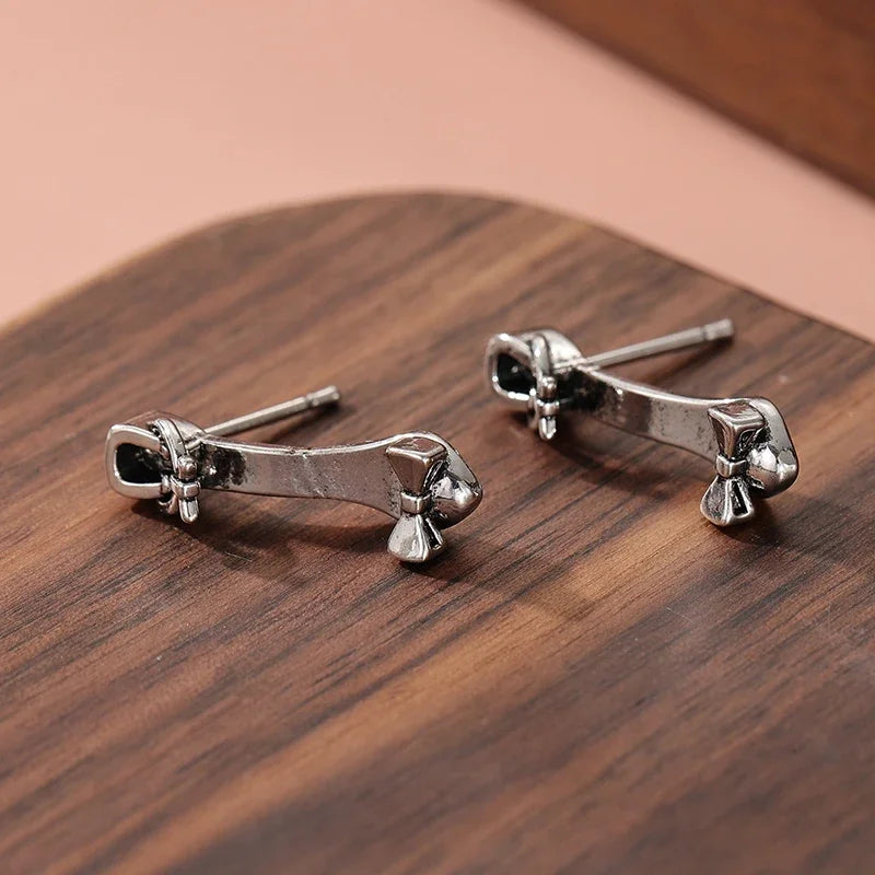 Fashion Creative Handmade Mini High Heels Shaped Stud Earrings Women Vintage Exquisite Festival Party Jewelry Accessories Crafts