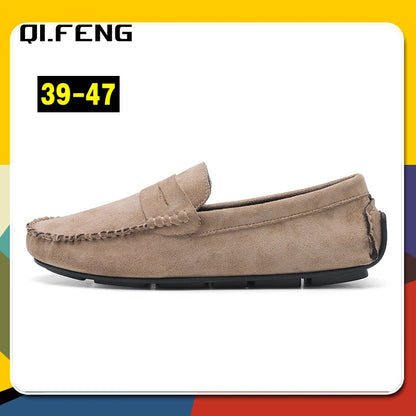 Hot Selling Men's Sneaker 47 Slip On Flat Shoes Fashionable and Casual Men's Shoes Outdoor Soft and Comfortable Driving Footwear