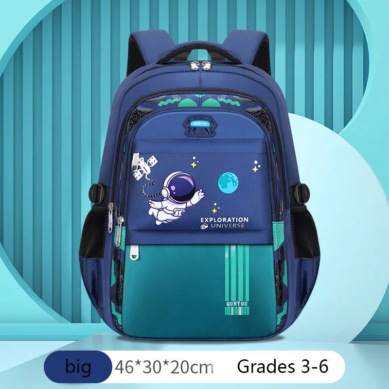 Mochila Escolar Infantil para Meninos Mochila Escolar de Astronauta Impermeável Mochila Escolar Primária Mochila Infantil